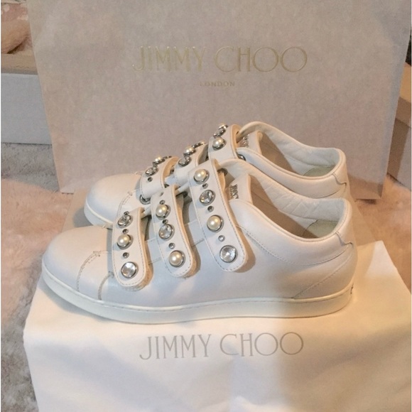 Jimmy Choo Crystals Sneakers - Picture 1 of 5